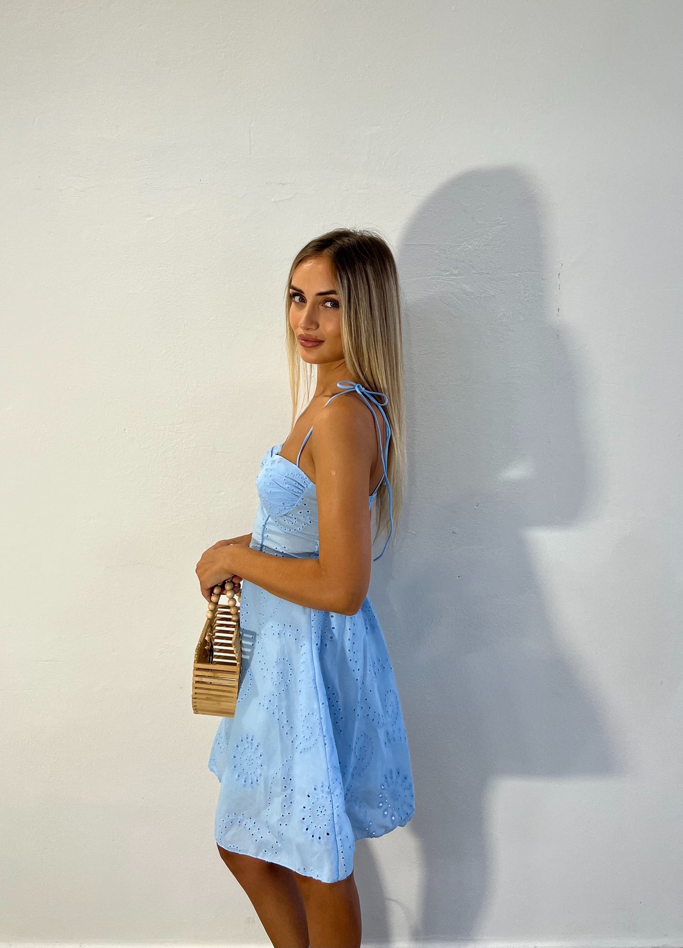Mini Dress Positano - Celeste