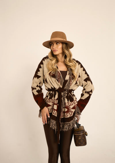 CARDIGAN VIENNA - Marrone