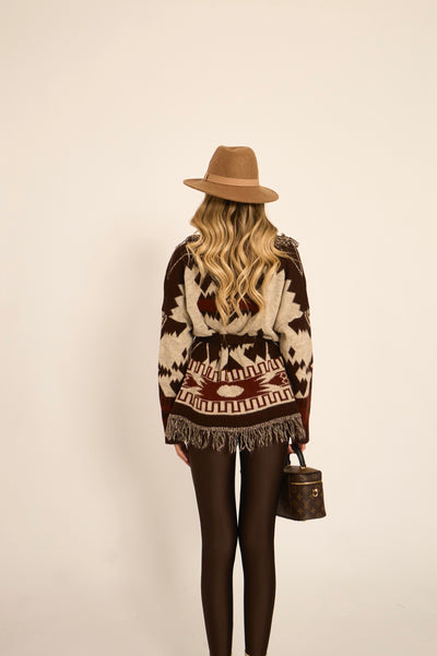 CARDIGAN VIENNA - Marrone