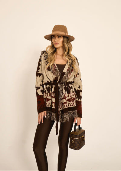 CARDIGAN VIENNA - Marrone
