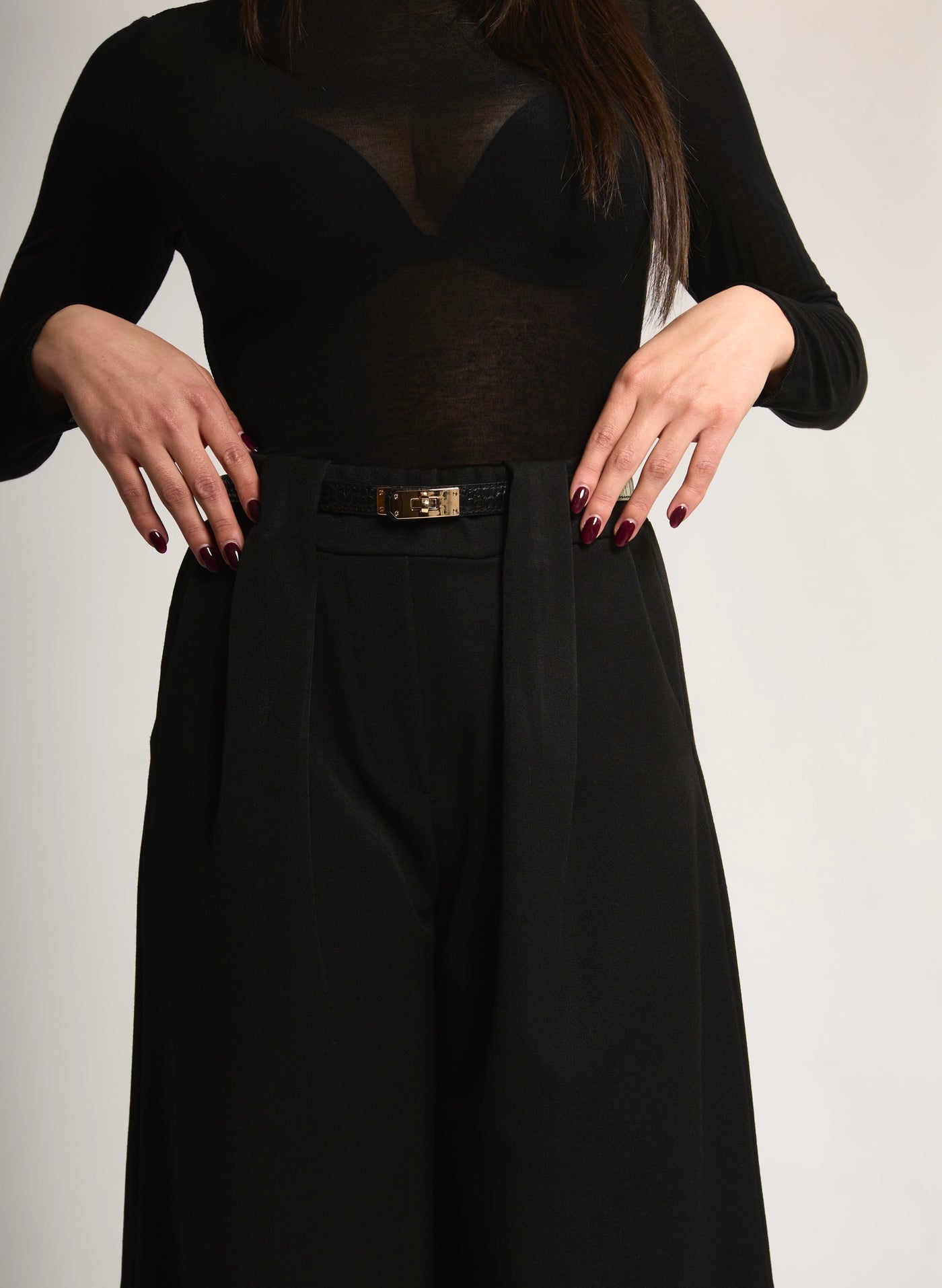 CINTURINA KIRA - Cocco nera