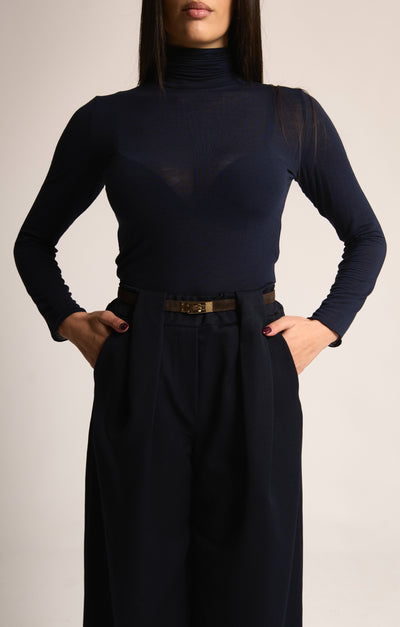 CINTURINA KIRA - Suede marrone