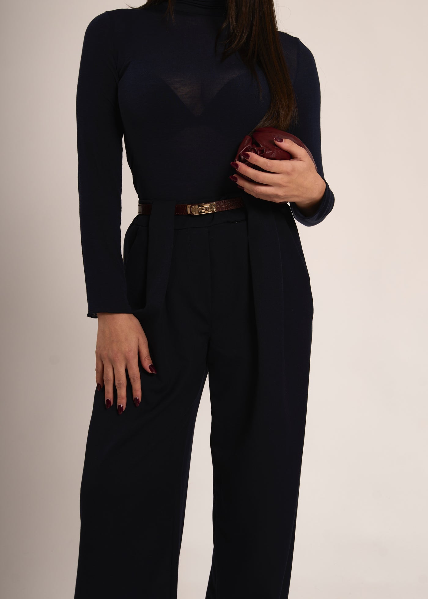 CINTURINA KIRA - Cocco bordeaux