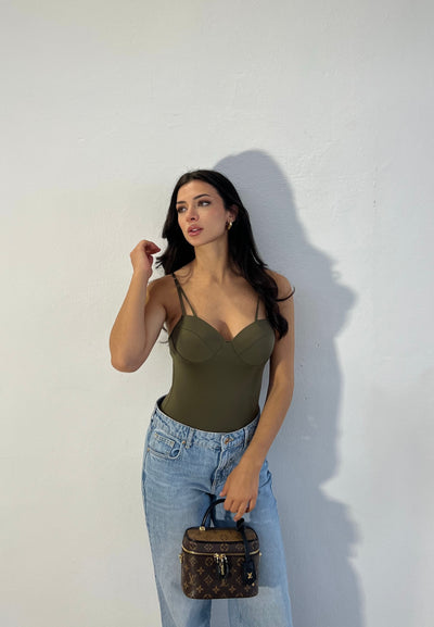 Body Pamela - Verde Militare