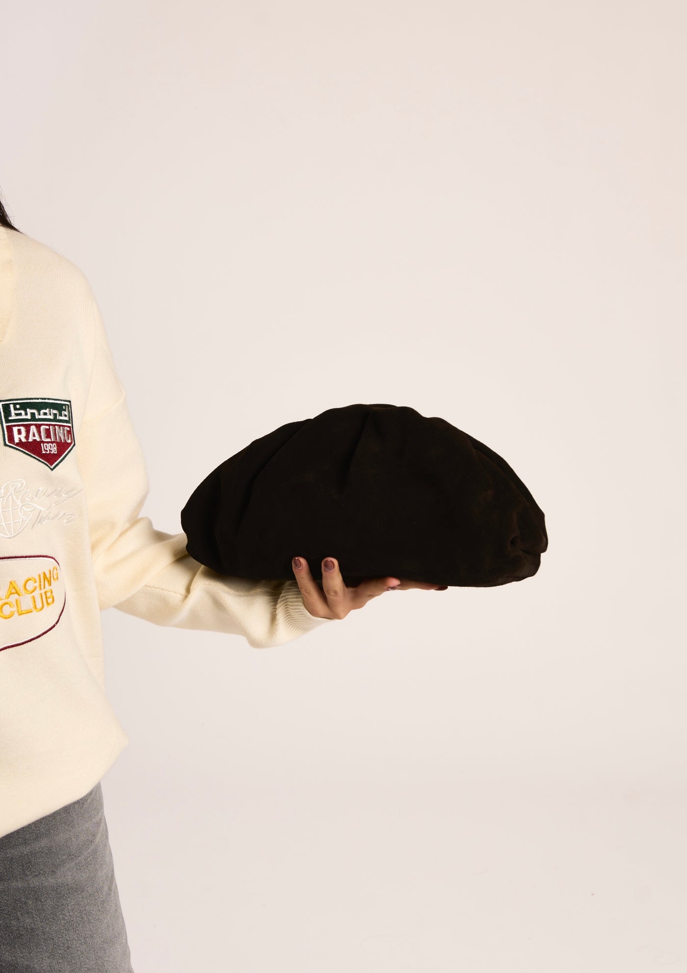 POUCH BIG SUEDE - Moro