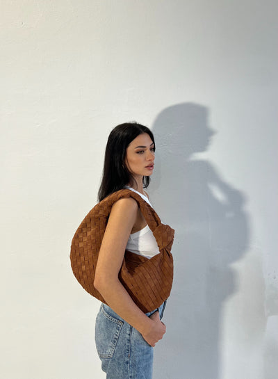 Julia Bag - Suede Camel