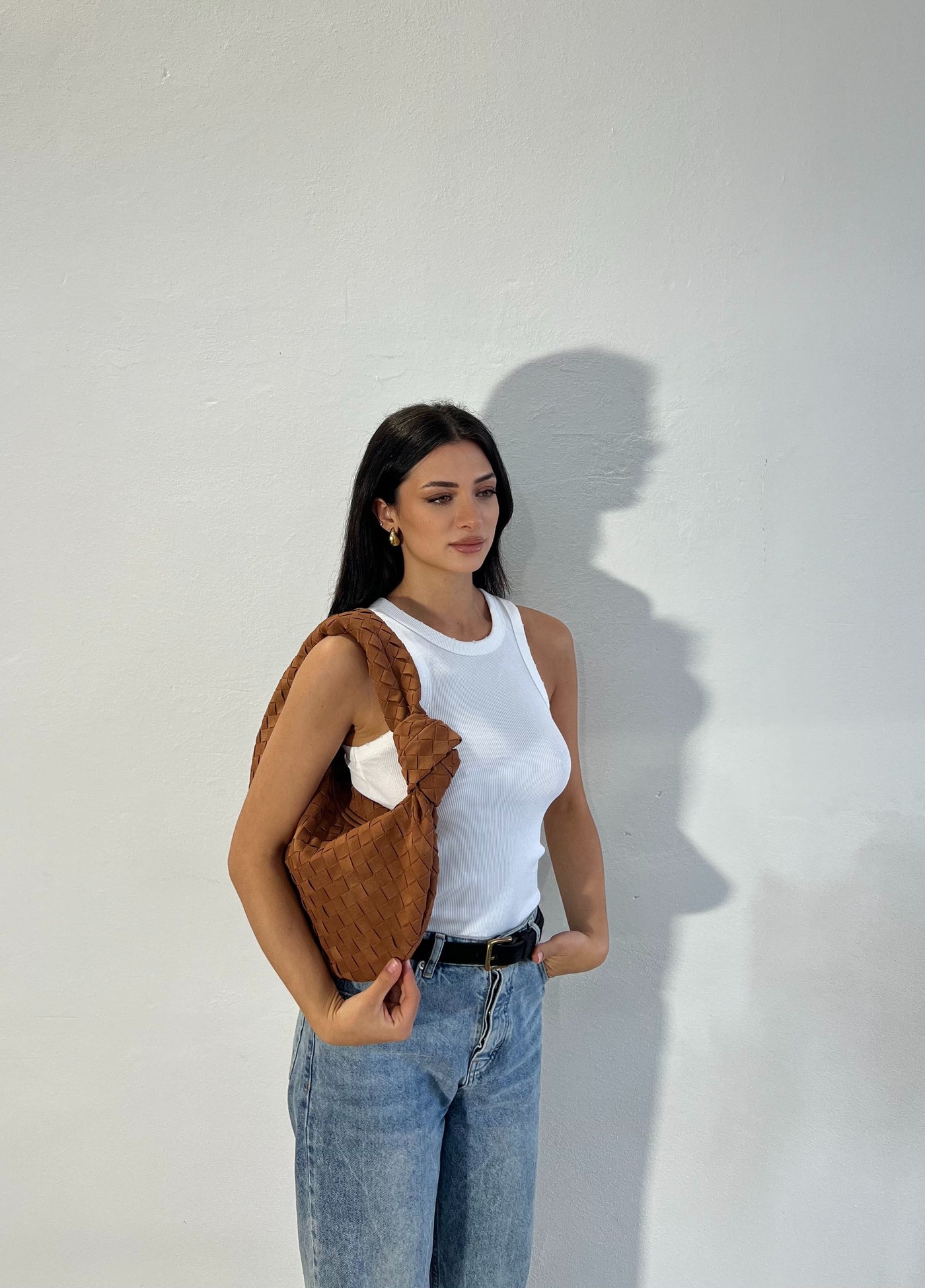 Julia Bag - Suede Camel