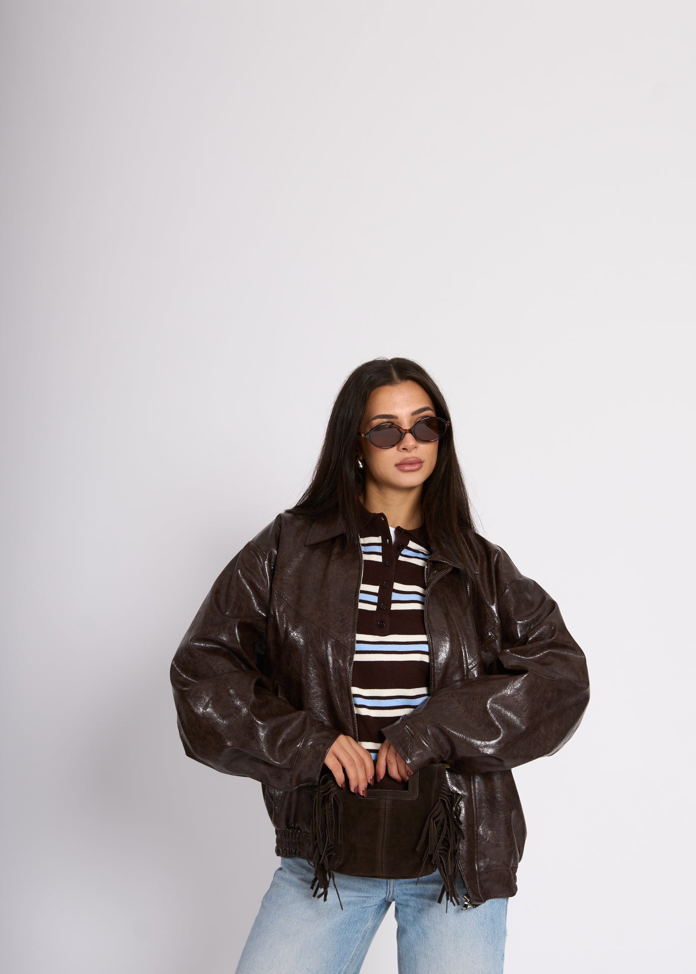 BOMBER ALISSA - Marrone