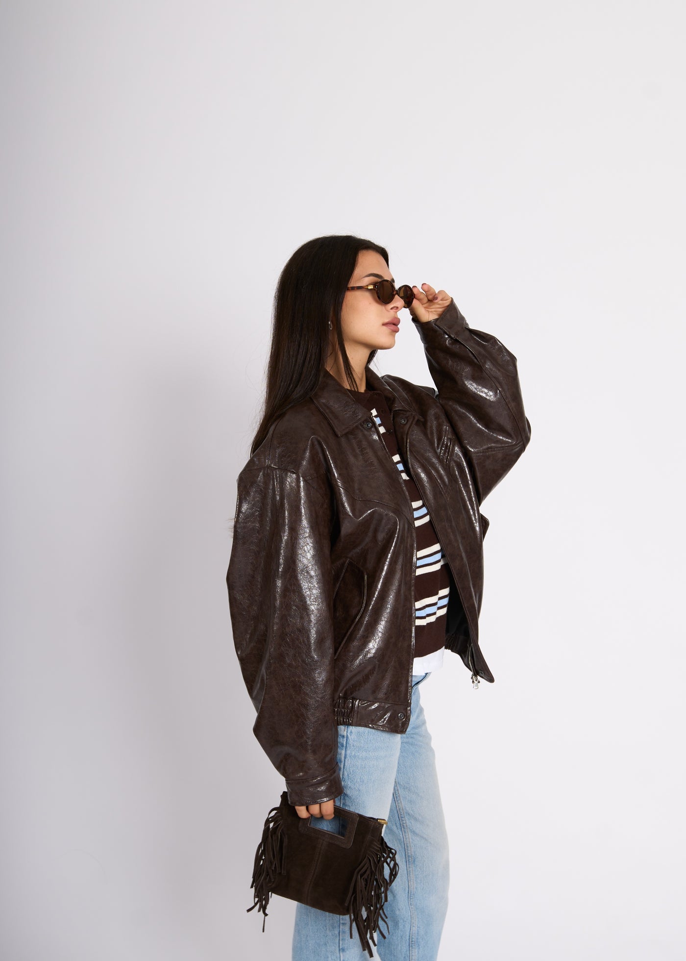 BOMBER ALISSA - Marrone