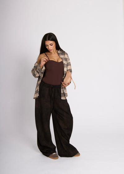 BODY SALLY - Marrone