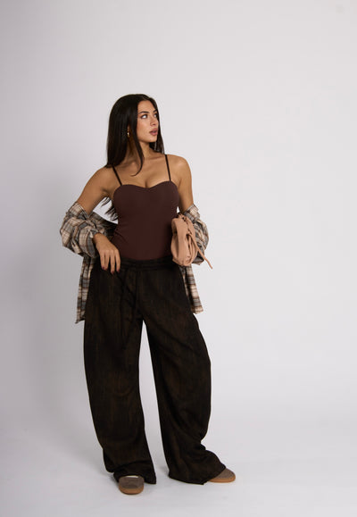 BODY SALLY - Marrone