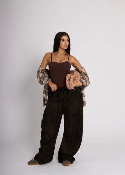 BODY SALLY - Marrone