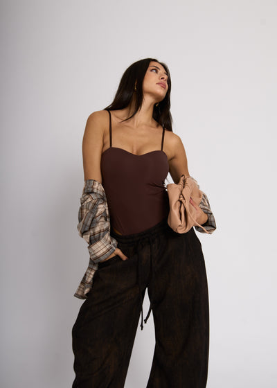 BODY SALLY - Marrone