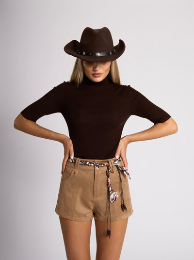 SHORTS WOODY - Camel