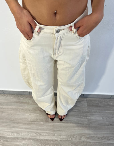 Jeans Mavy - Crema