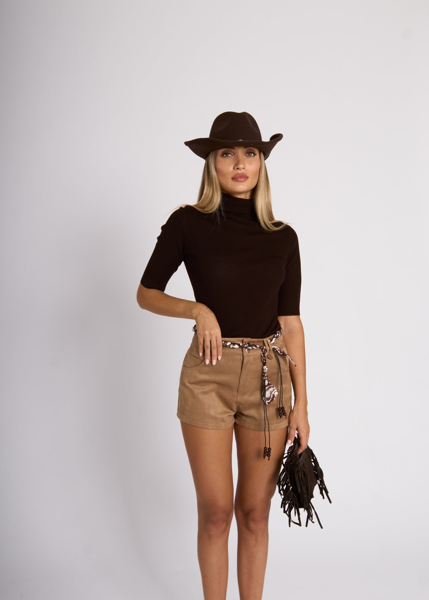 SHORTS WOODY - Camel