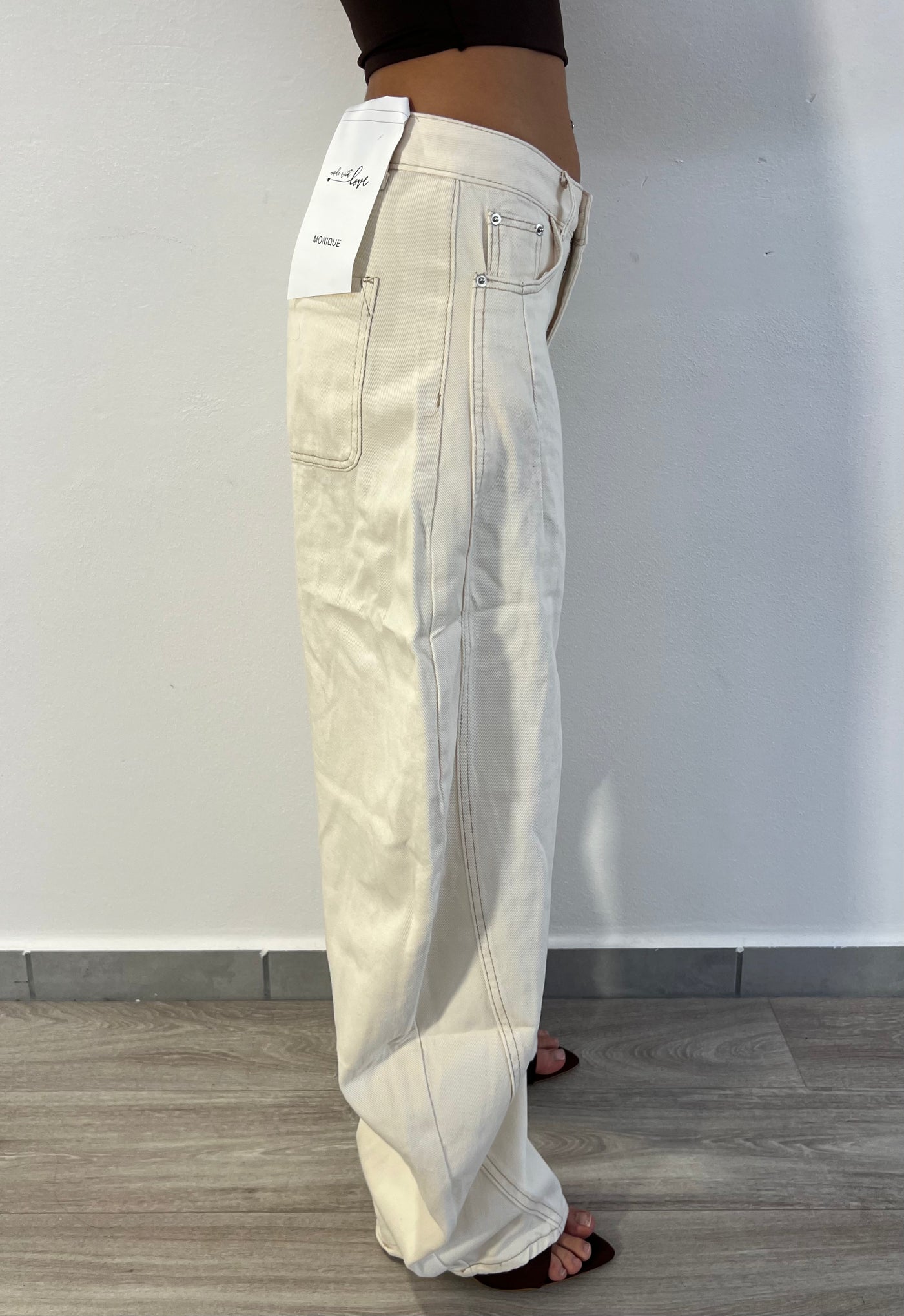 Jeans Mavy - Crema