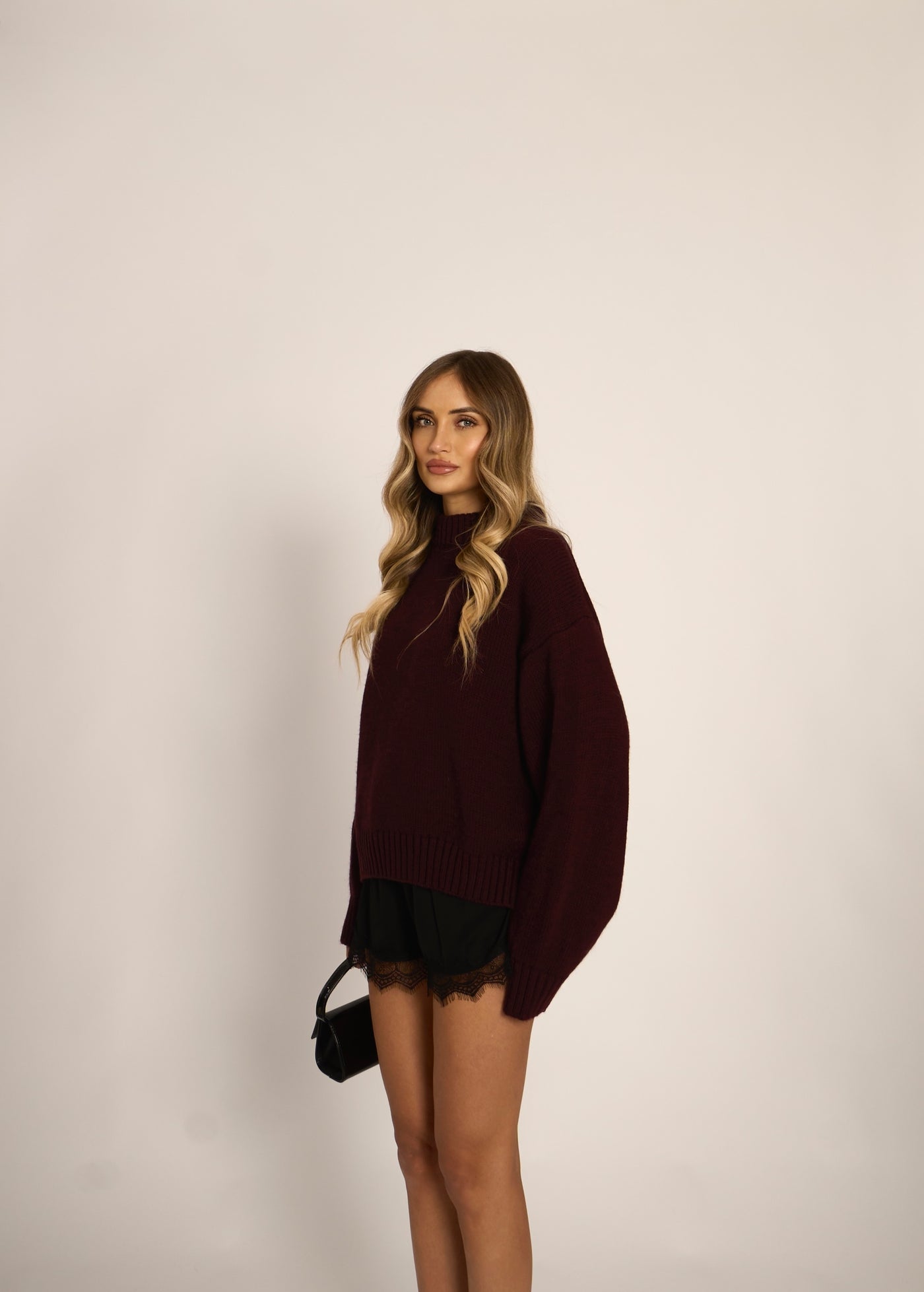 PULL ALINA - Burgundy