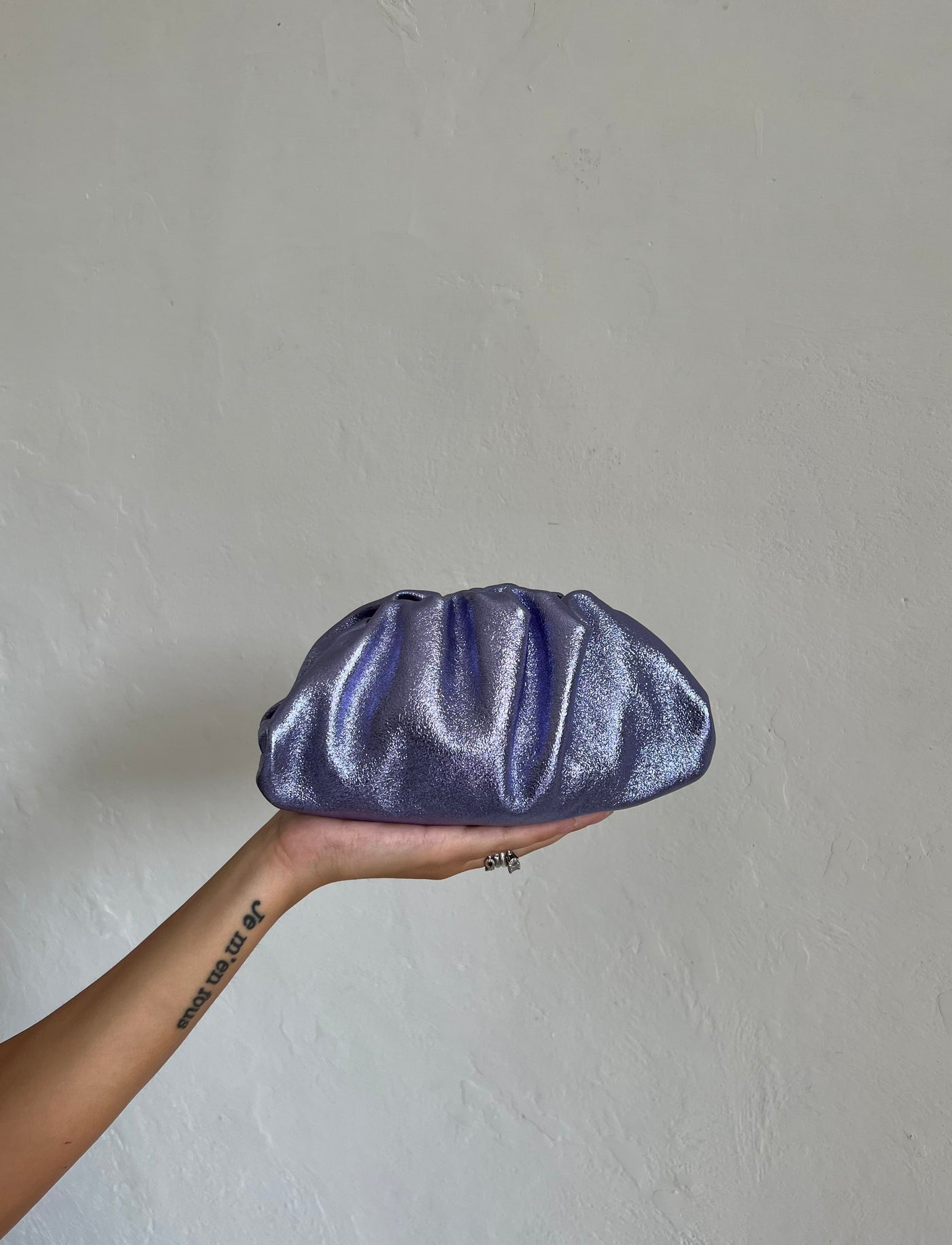 Mini pouch laminata - Lilla