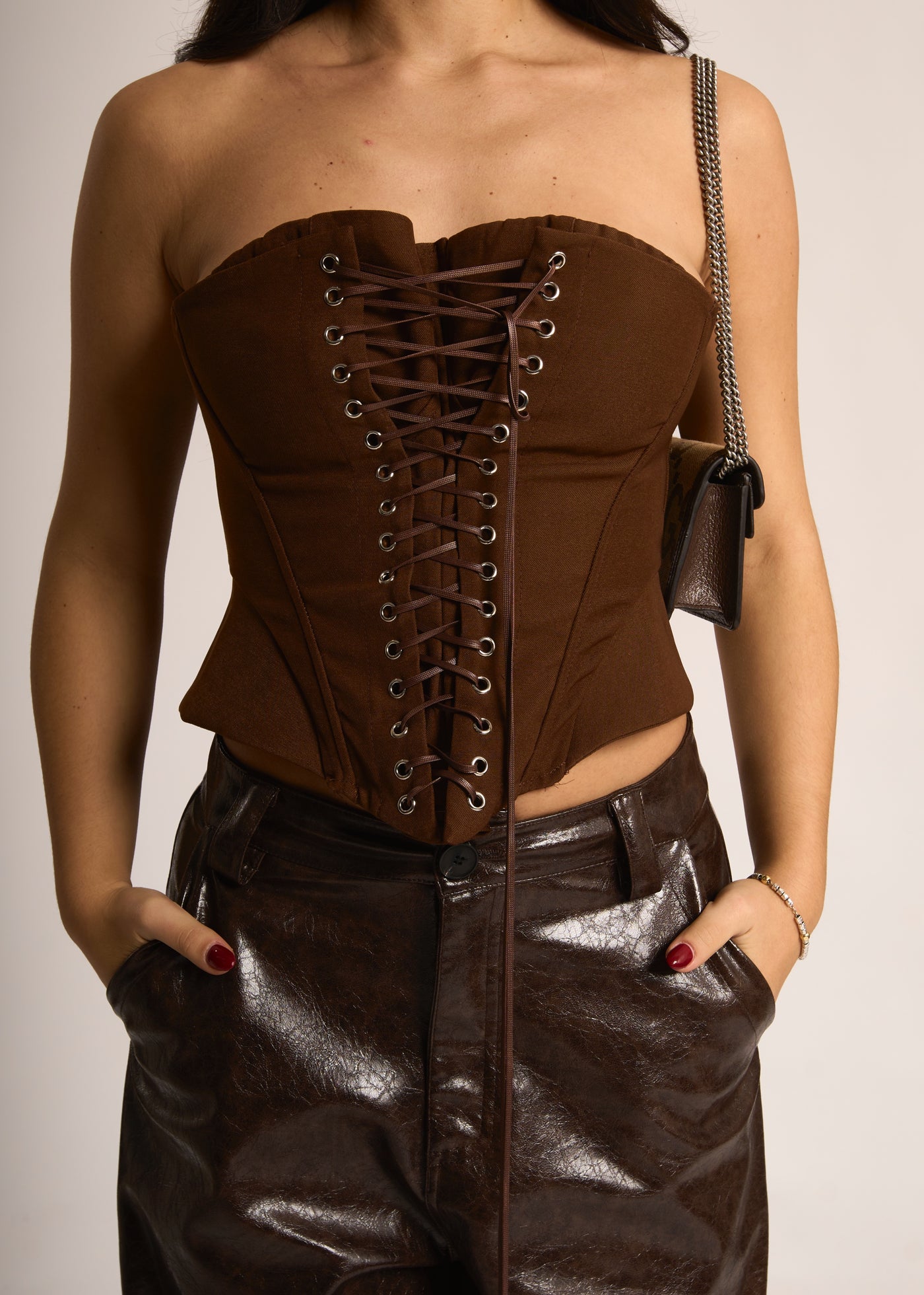 CORPETTO LACE - Marrone