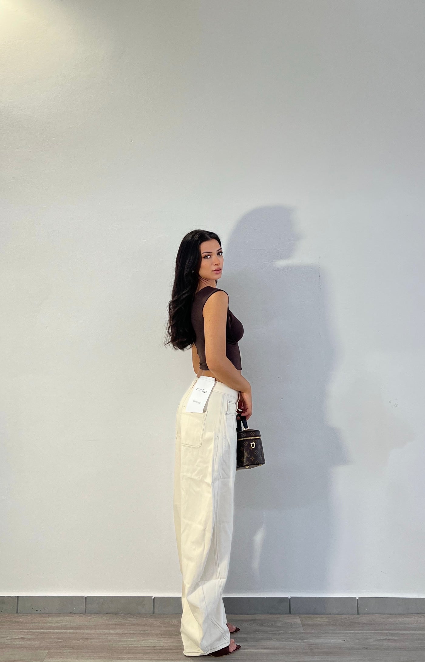 Jeans Mavy - Crema