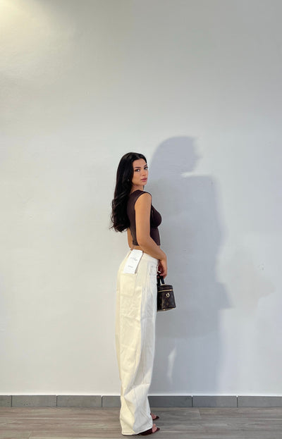 Jeans Mavy - Crema