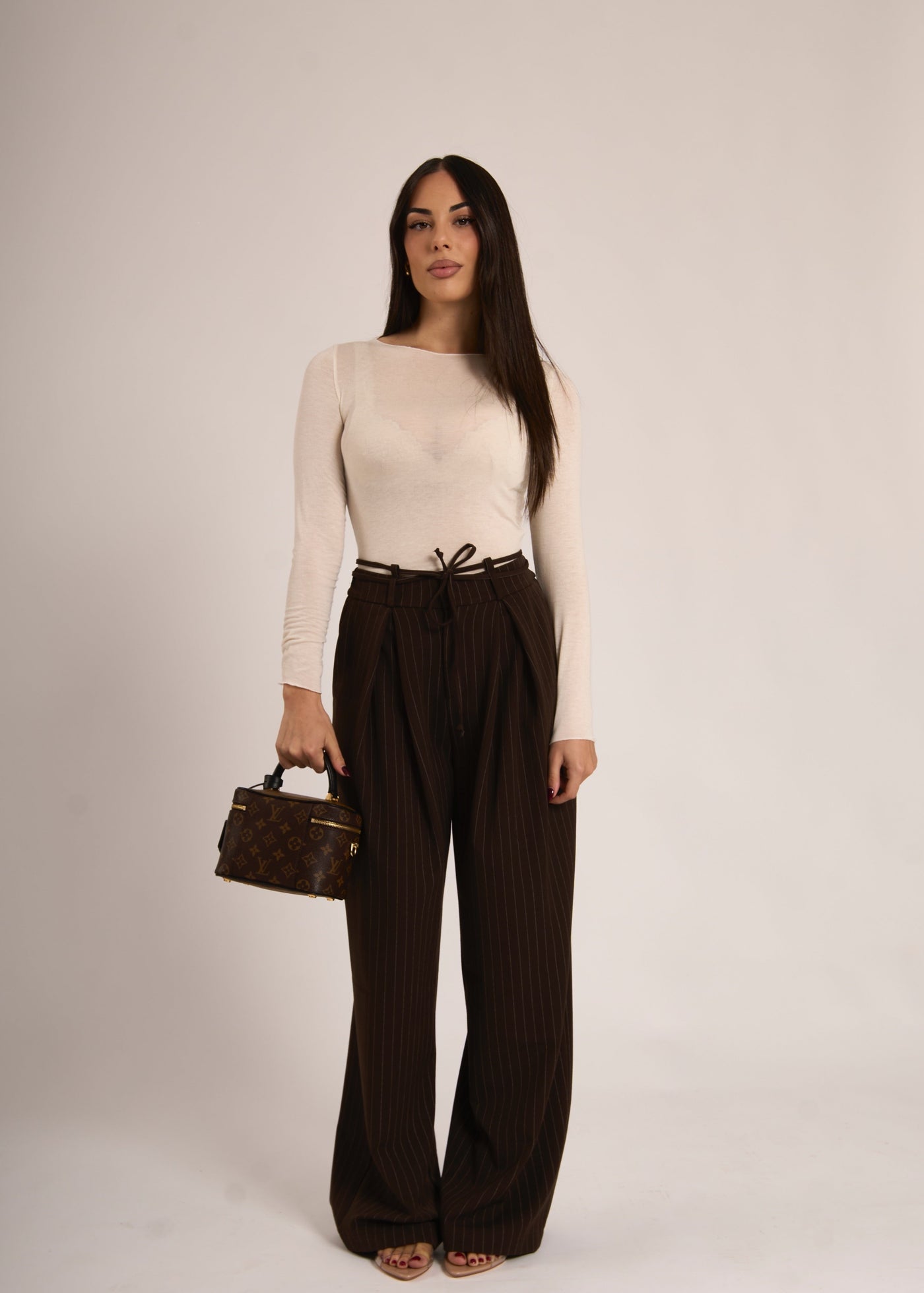 PANTALONE ALESSIA - Marrone