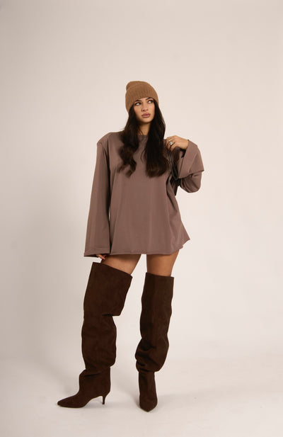 MAGLIA ATTIC - Taupe