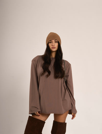 MAGLIA ATTIC - Taupe