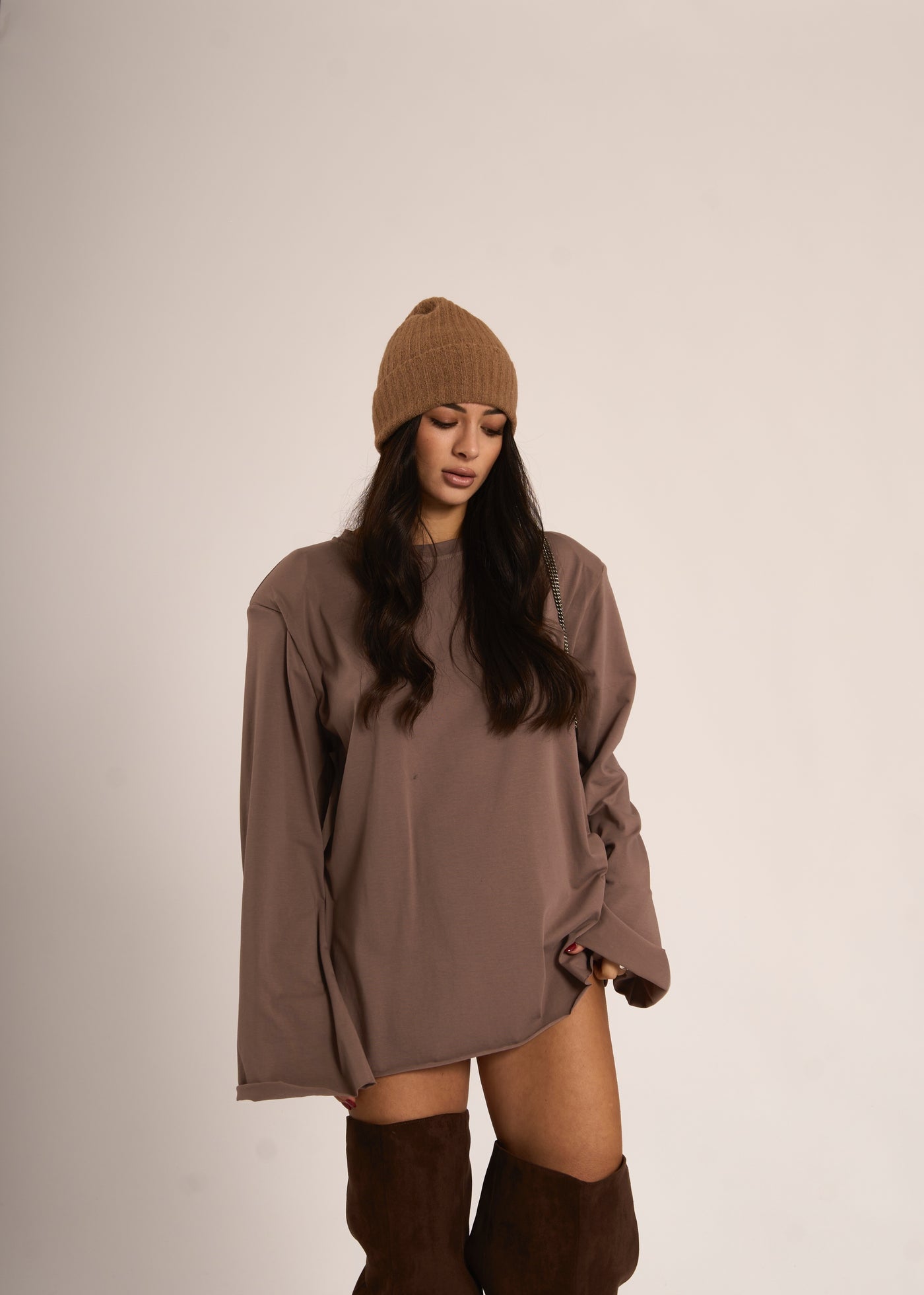 MAGLIA ATTIC - Taupe