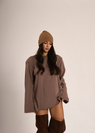 MAGLIA ATTIC - Taupe