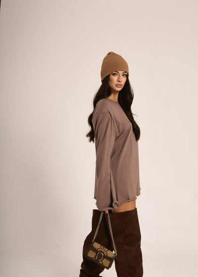 MAGLIA ATTIC - Taupe