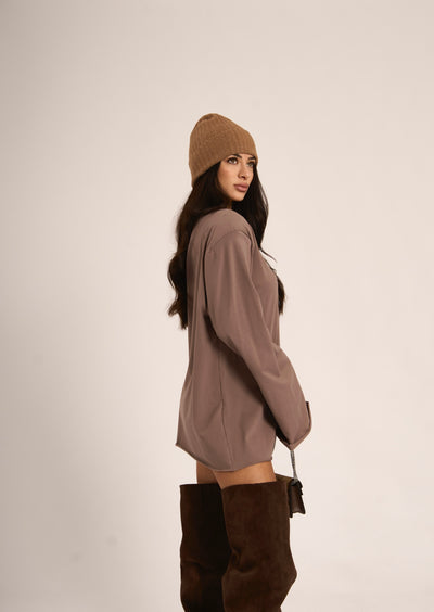 MAGLIA ATTIC - Taupe