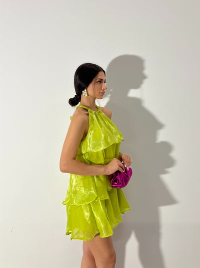 Mini Dress Sophie - Verde acido