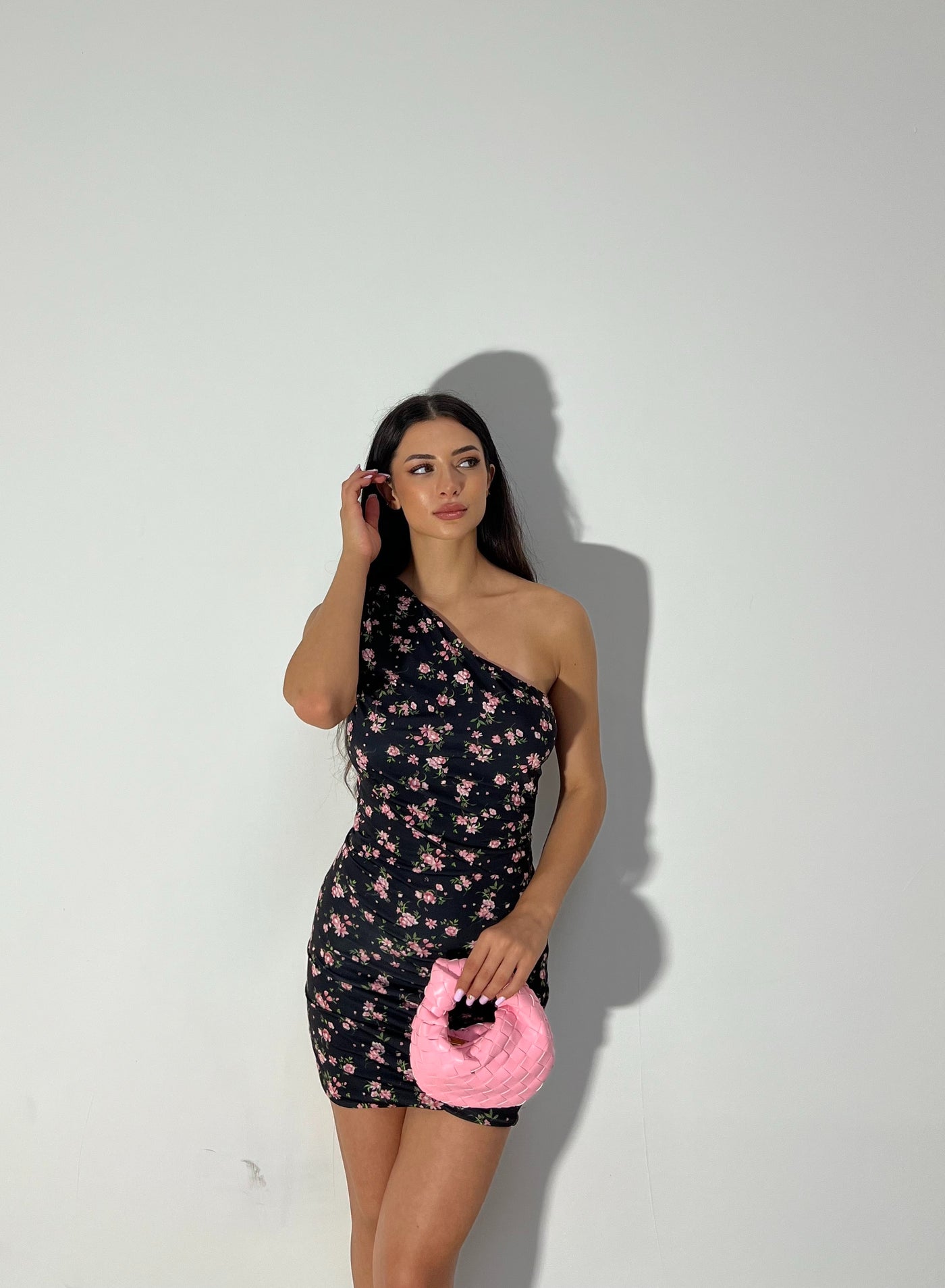 Mini Dress Aury - Nero Rosa