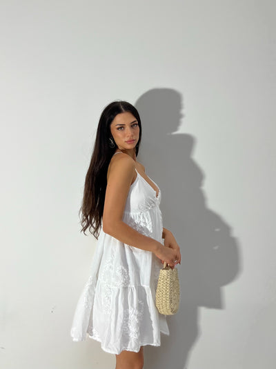 Mini Dress Paros - Bianco