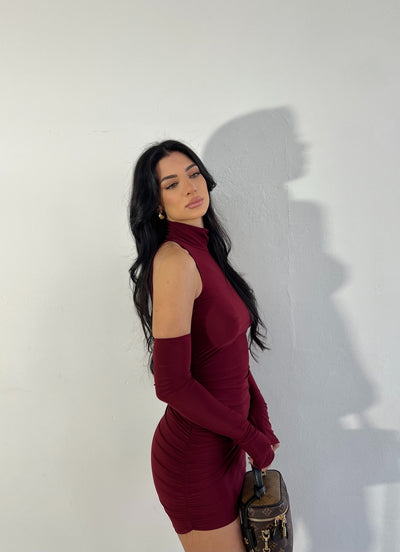 Mini Dress Vanessa - Bordeaux