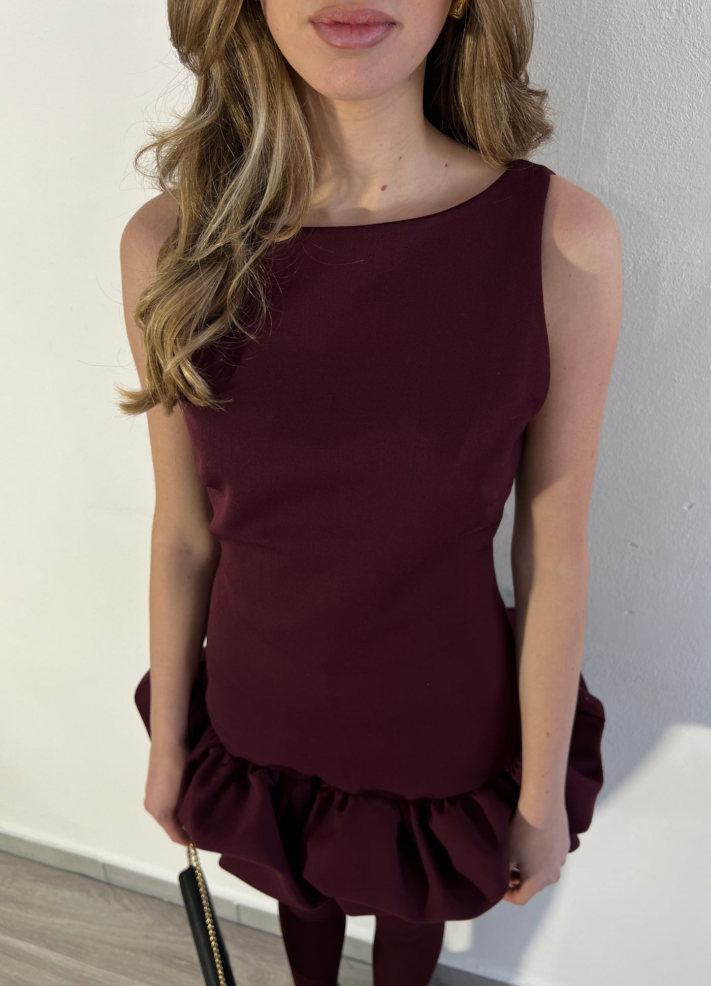 Mini Dress Jolie - Burgundy