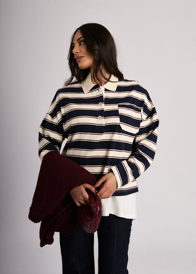 POLO STRIPE - Blu
