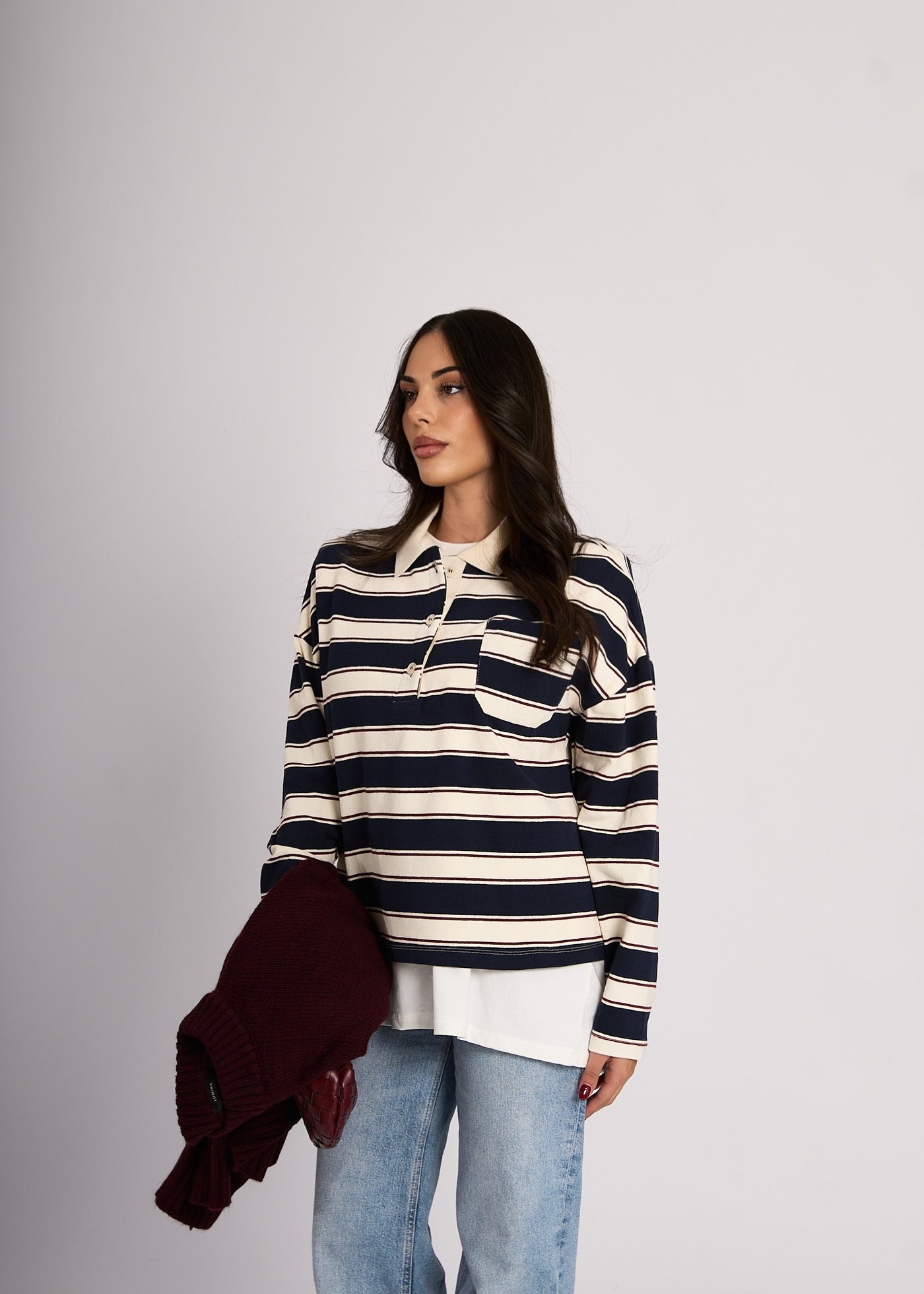 POLO STRIPE - Blu