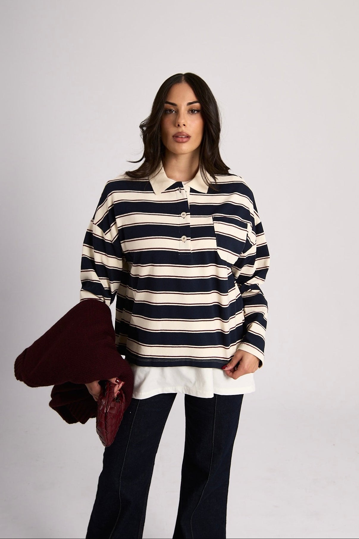 POLO STRIPE - Blu