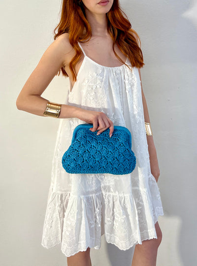 Mini pouch Sea - Celeste