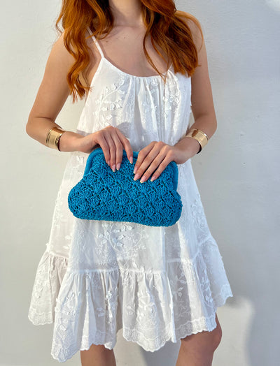 Mini pouch Sea - Celeste
