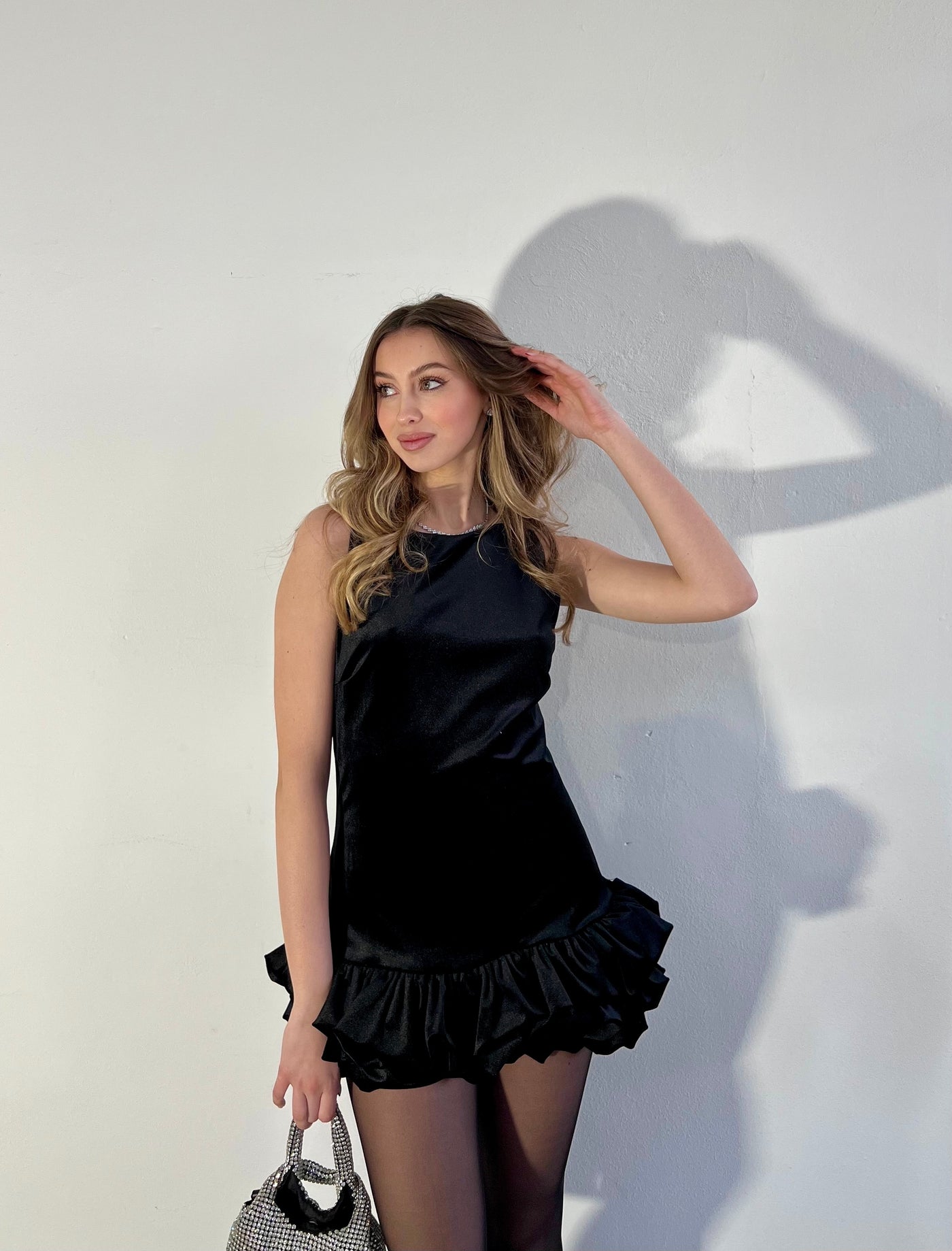 Mini Dress Amelie - Velluto Nero